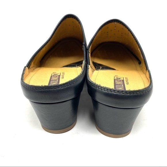 PIKOLINOS GOMERA W6R-5810 black leather slip on dress mules - Picture 4 of 9